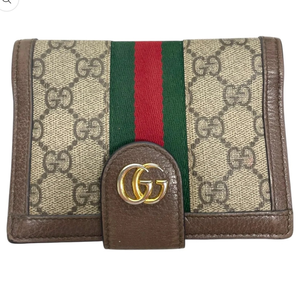 Gucci GG Supreme Monogram Web Ophidia Passport Case W/ COA BOX+DUST BAG - Picture 3 of 16